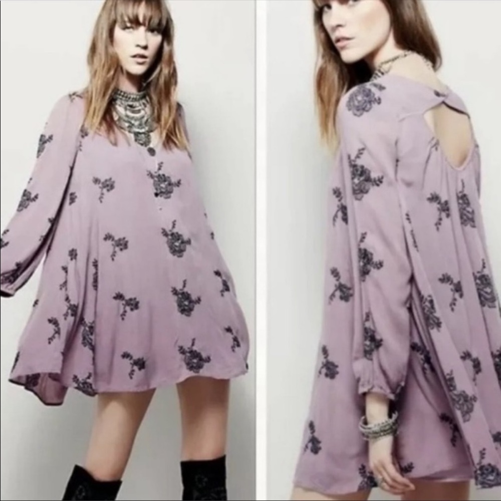 Free People Emma Embroidered Floral Dress